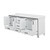 Lexora Ziva 84" White Double Vanity Cabinet, Cultured Marble Top, White Square Sink and no Mirror