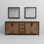 Lexora Ziva 84" Rustic Barnwood Double Vanity Cabinet, no Top and 34" Mirrors