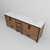 Lexora Ziva 84" Rustic Barnwood Double Vanity Cabinet, Cultured Marble Top, White Square Sink and no Mirror