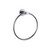 Lexora Bagno Nera Stainless Steel Towel Ring - Chrome