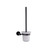 Lexora Bagno Nera Stainless Steel Toilet Brush - Matte Black