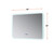 Lexora Lugano 42" Wide x 32" High LED Mirror w/ Defogger