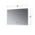 Lexora Lugano 48" Wide x 32" High LED Mirror w/ Defogger