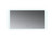 Lexora Lugano 60" Wide x 32" High LED Mirror w/ Defogger