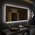 Lexora Lugano 60" Wide x 32" High LED Mirror w/ Defogger