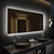 Lexora Lugano 60" Wide x 36" High LED Mirror w/ Defogger