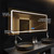 Lexora Caldona 60" Wide x 32" High LED Mirror w/ Defogger