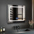 Lexora Caldona 36" Wide x 36" High LED Mirror w/ Defogger