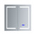 Lexora Bracciano 36" Wide x 36" High LED Medicine Cabinet w/ Defogger