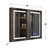 Lexora Bracciano 36" Wide x 36" High LED Medicine Cabinet w/ Defogger