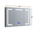 Lexora Lesina 48" Wide x 36" High LED Medicine Cabinet w/ Defogger