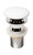 Alfi AB8056-W White Ceramic Mushroom Top Pop Up Drain for Sinks with Overflow