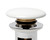 ALFI White Ceramic Mushroom Top Pop Up Drain for Sinks with Overflow - AB8056-W