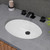 Alfi ABC602 White 23" x 17" Oval Undermount Ceramic Sink