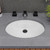 Alfi ABC602 White 23" x 17" Oval Undermount Ceramic Sink