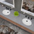 Alfi ABC602 White 23" x 17" Oval Undermount Ceramic Sink