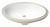 ALFI White 23" x 17" Oval Undermount Ceramic Sink - ABC602