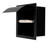 ALFI Black Matte Stainless Steel Recessed Toilet Paper Holder with Cover - ABTPC77-BLA