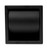 ALFI Black Matte Stainless Steel Recessed Toilet Paper Holder with Cover - ABTPC77-BLA