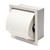ALFI White Matte Stainless Steel Recessed Toilet Paper Holder with Cover - ABTPC77-W