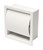 ALFI White Matte Stainless Steel Recessed Toilet Paper Holder with Cover - ABTPC77-W