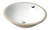 Alfi ABC601 White 17" Round Undermount Ceramic Sink