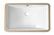 Alfi ABC603 White 24" x 17" Rectangular Undermount Ceramic Sink
