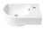 Alfi ABC119 White 16" x 10" Small Wall Mounted Ceramic Sink with Faucet Hole