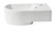 Alfi ABC119 White 16" x 10" Small Wall Mounted Ceramic Sink with Faucet Hole