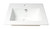 ALFI White 17" x 17" Square Drop In Ceramic Bathroom Sink with Faucet Hole - ABC801