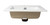 ALFI White 17" x 17" Square Drop In Ceramic Bathroom Sink with Faucet Hole - ABC801