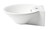 ALFI White 17" Round Wall Mounted Ceramic Bathroom Sink with Faucet Hole - ABC113