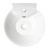 ALFI White 17" Round Wall Mounted Ceramic Bathroom Sink with Faucet Hole - ABC113