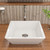 ALFI White 17" x 17" Square Above Mount Ceramic Sink - ABC912