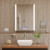 ALFI White 17" x 17" Square Above Mount Ceramic Sink - ABC912