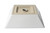 ALFI White 17" x 17" Square Above Mount Ceramic Sink - ABC912