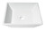 ALFI White 17" x 17" Square Above Mount Ceramic Sink - ABC912