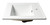 ALFI White 24" x 18" Rectangular Drop In Ceramic Bathroom Sink with Faucet Hole - ABC803