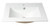 ALFI White 24" x 18" Rectangular Drop In Ceramic Bathroom Sink with Faucet Hole - ABC803