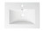 Alfi ABC803 White 24" x 18" Rectangular Drop In Ceramic Bathroom Sink with Faucet Hole