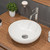 Alfi ABC905 White 15" Round Vessel Bowl Above Mount Ceramic Sink