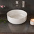 ALFI White 15" Round Above Mount Ceramic Sink - ABC907-W