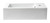 ALFI White 20" x 10" Small Rectangular Wall Mounted Ceramic Sink with Faucet Hole - ABC116