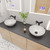 ALFI White 17" Decorative Round Vessel Above Mount Ceramic Sink - ABC909