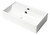 ALFI White 22" x 12" Rectangular Wall Mounted Ceramic Sink with Faucet Hole - ABC122