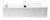 ALFI White 22" x 12" Rectangular Wall Mounted Ceramic Sink with Faucet Hole - ABC122