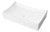 Alfi ABC904 White 26" x 16" Fancy Rectangular Above Mount Ceramic Sink