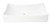 Alfi ABC904 White 26" x 16" Fancy Rectangular Above Mount Ceramic Sink