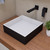 ALFI Black Matte 14" Square Solid Surface Resin Sink - ABRS14SBM