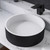 Alfi Black Matte 15" Round Solid Surface Resin Sink